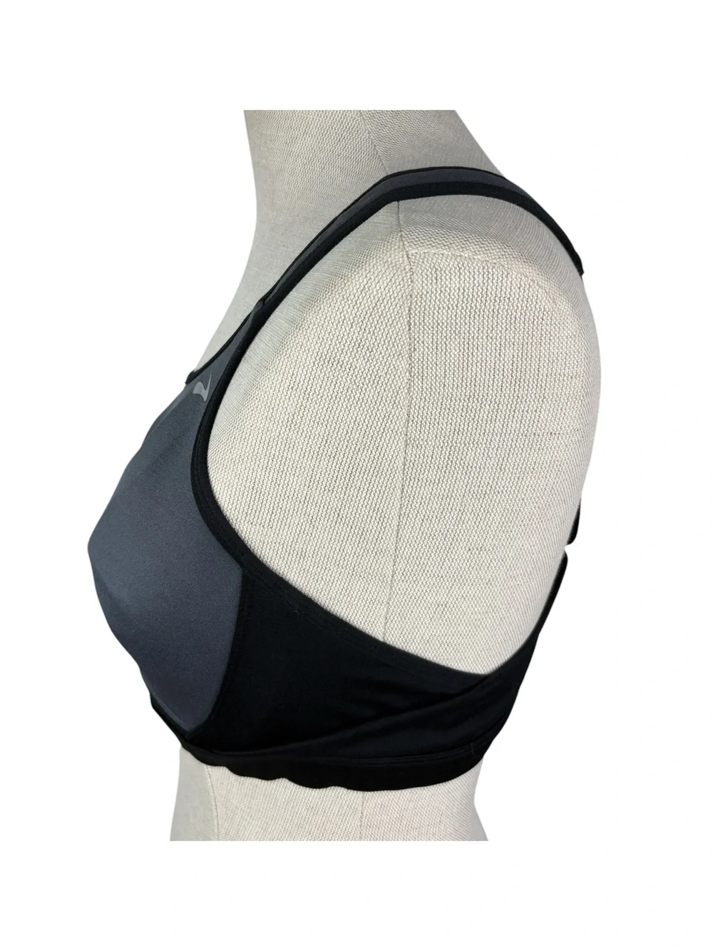 Brooks Running Maia Sports Bra 34D * Gray & Black Underwire Padded Straps Run - Picture 4 of 7